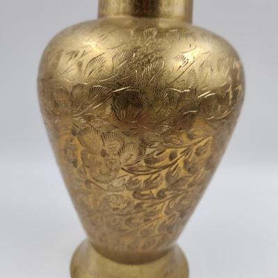 AMAZING ETCHED ELEGANT TALL VASE