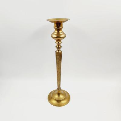 TALL ELEGANT ECLECTIC BRASS CANDLESTICK