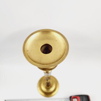 TALL ELEGANT ECLECTIC BRASS CANDLESTICK