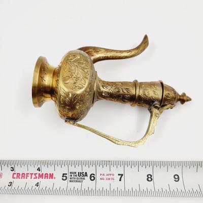 ETCHED BRASS AFTABA EWER
