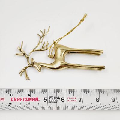 FANTASTIC BRASS REINDEER ORNAMENT