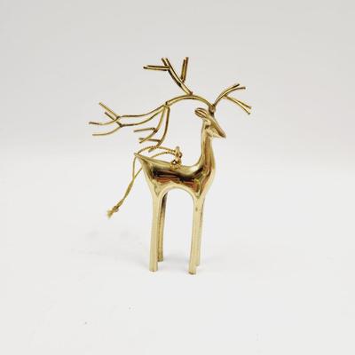 FANTASTIC BRASS REINDEER ORNAMENT