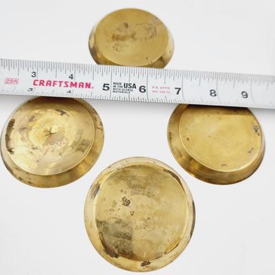 VINTAGE COLORED ETCHED DRINK COASTERS