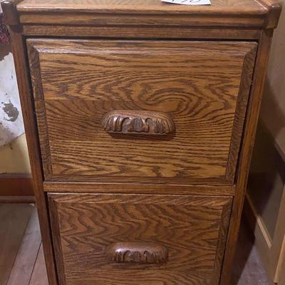 Wood Filing Cabinet
