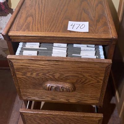 Wood Filing Cabinet