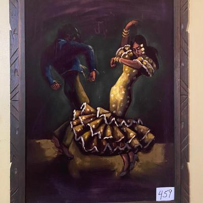 Vintage Fabric Painting