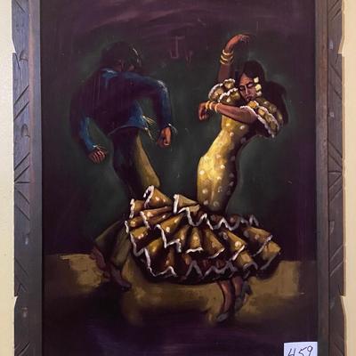 Vintage Fabric Painting
