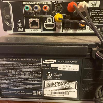 Sony Blue Ray Player & Samsung VCR & DVD Player