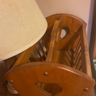 Lamp & Magazine Rack