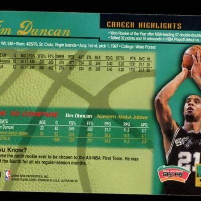 1998 FLEER ULTRA TIM DUNCAN