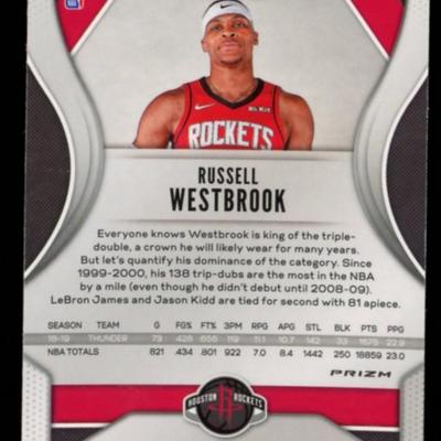 RUSSELL WESTBROOK SILVER PRIZM