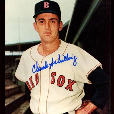 CHUCK SCHILLING AUTOGRAPHED 8X10 PHOTO BOSTON RED SOX