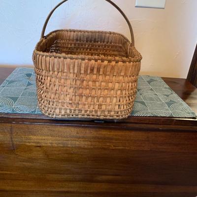 Beautiful wicker rectangular basket