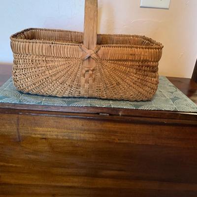 Beautiful wicker rectangular basket