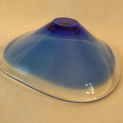 Contemporary Design Art Glass Centerpiece Bowl