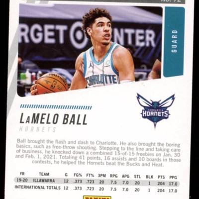 LAMELO BALL ROOKIE CARD