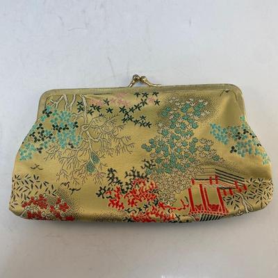Vintage Asian Inspired Embroidered Coin Purse Clutch Lot