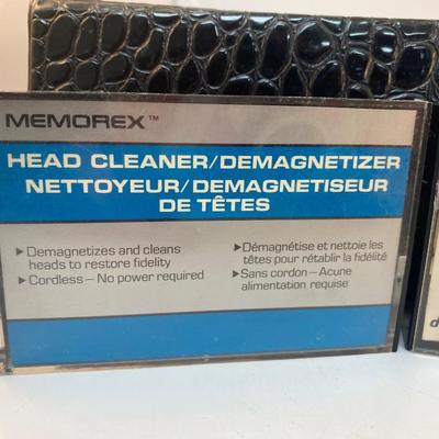 Cassette Tape Holder Case Blank Tapes Head Cleaners Lot