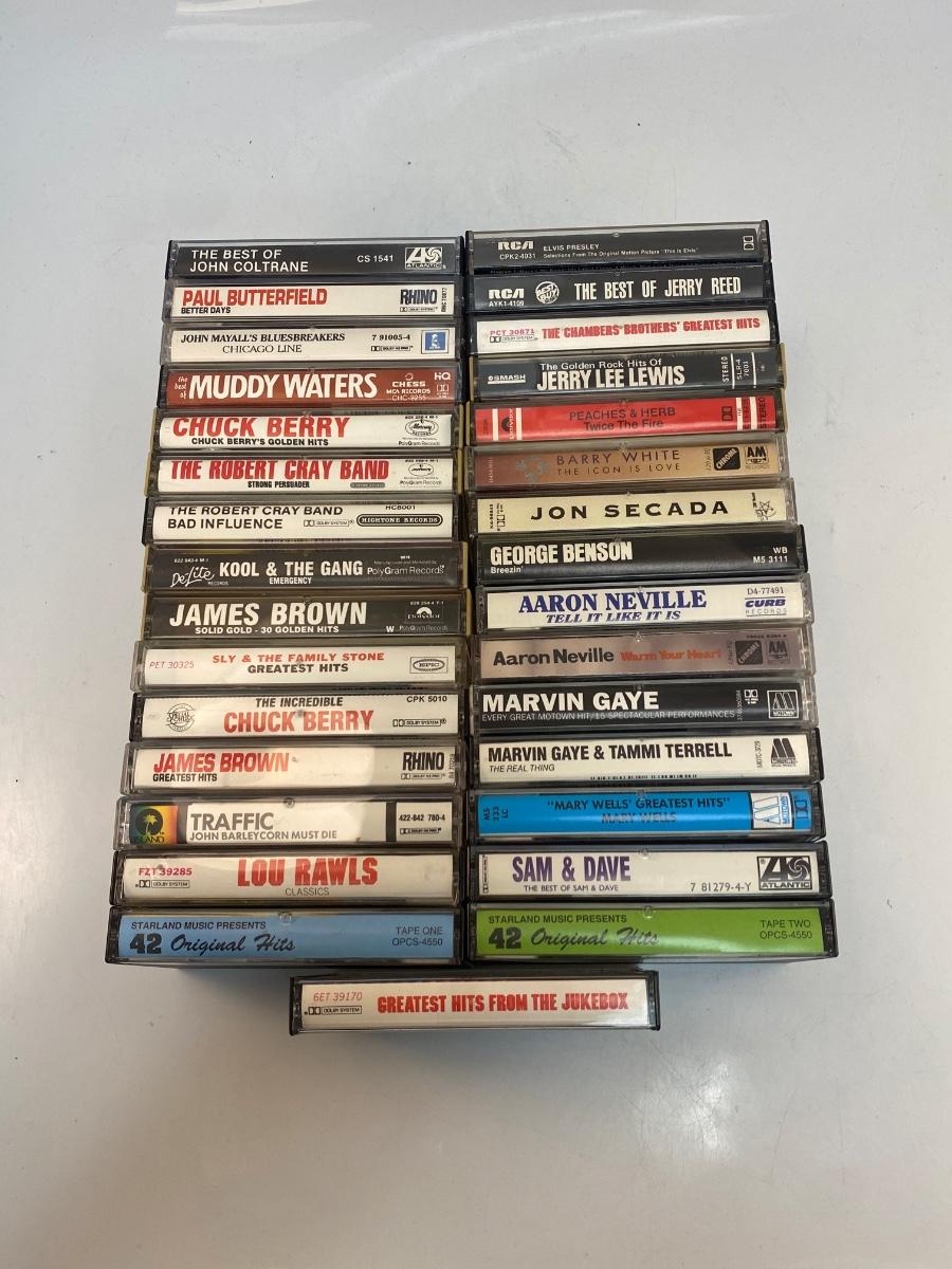 Mixed Genre Lot of Blues Motown Funk Cassette Tapes James Brown Marvin ...