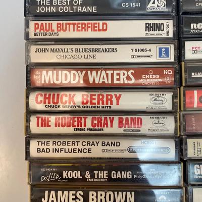 Mixed Genre Lot of Blues Motown Funk Cassette Tapes James Brown Marvin Gaye Muddy Waters