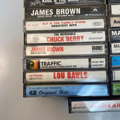Mixed Genre Lot of Blues Motown Funk Cassette Tapes James Brown Marvin Gaye Muddy Waters