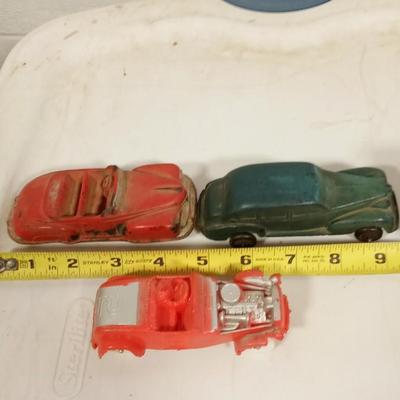 LOT 148   THREE OLD AUBURN RUBBER CARS
