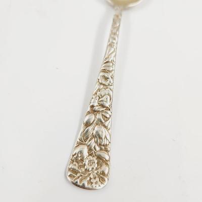 S. KIRK & SON "REPOUSSE" STERLING SILVER DEMITASSE SPOON