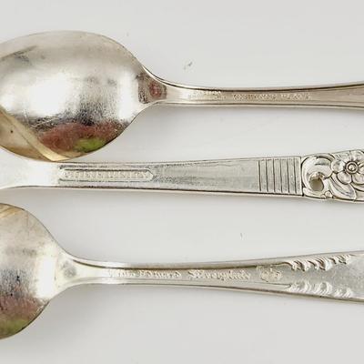MULTI STYLE VINTAGE SILVER PLATE UTENSILS