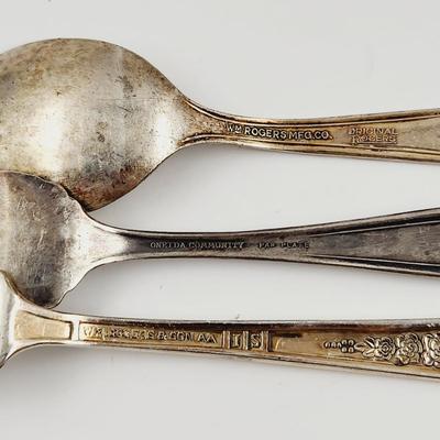 MULTI STYLE VINTAGE SILVER PLATE UTENSILS