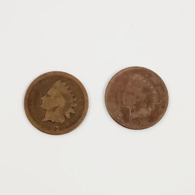 1887 INDIAN HEAD PENNIES - 2