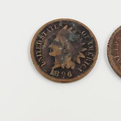 1896 INDIAN HEAD PENNIES - 2