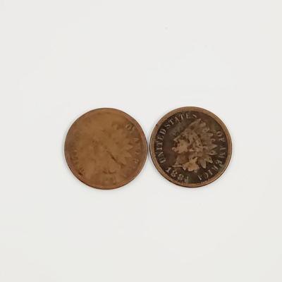 1884 INDIAN HEAD PENNIES - 2
