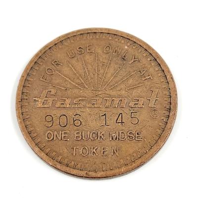 ONE BUCK GASMAT #906 145 COIN