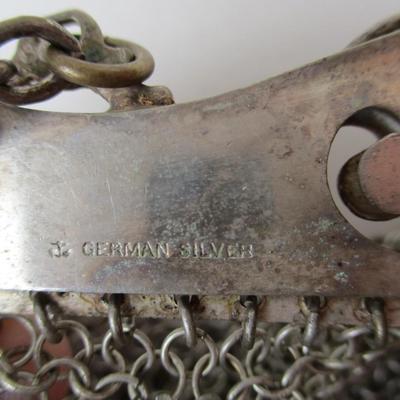 Antique German Silver Mesh Purse