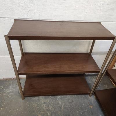 VINTAGE METAL SHELF DUO