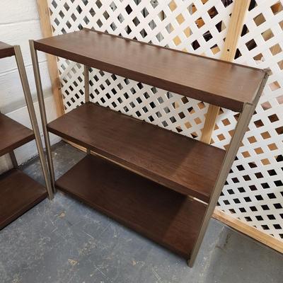 VINTAGE METAL SHELF DUO