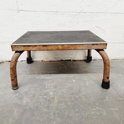 VINTAGE HEAVY METAL STEP STOOL