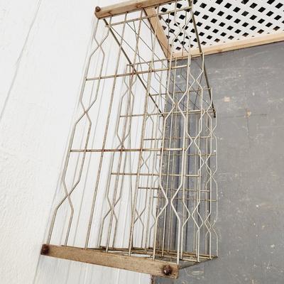 FANTASTIC MID-CENTURY METAL DECOR SHELF