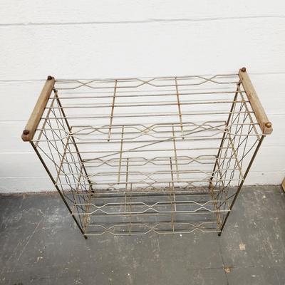 FANTASTIC MID-CENTURY METAL DECOR SHELF
