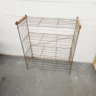 FANTASTIC MID-CENTURY METAL DECOR SHELF