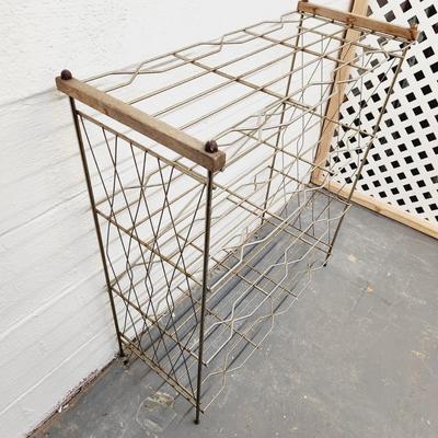 FANTASTIC MID-CENTURY METAL DECOR SHELF