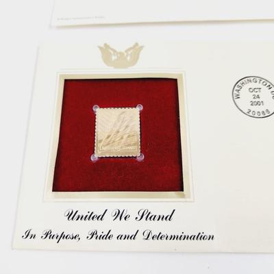 2001 22k REPLICA UNITED WE STAND STAMPS