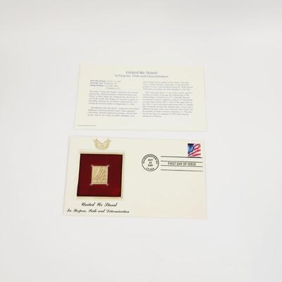 2001 22k REPLICA UNITED WE STAND STAMPS