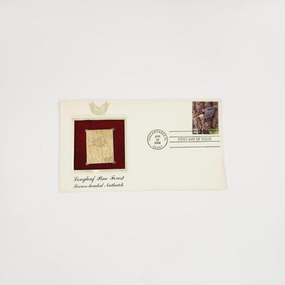 2002 22K REPLICA LONGLEAF PINE FOREST STAMP