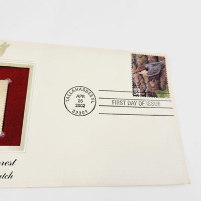 2002 22K REPLICA LONGLEAF PINE FOREST STAMP