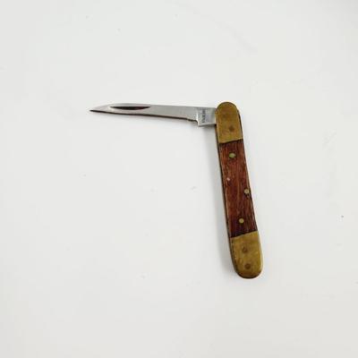 VITAGE WOODEN HANDLE STAINLESS STEEL KNIFE