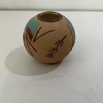Signed Native American Pottery includes Acoma and Navajo Design Pieces