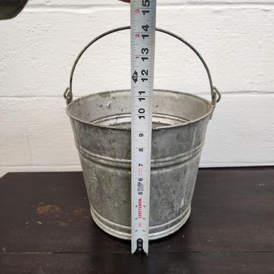 VINTAGE GALVANIZED PAIL