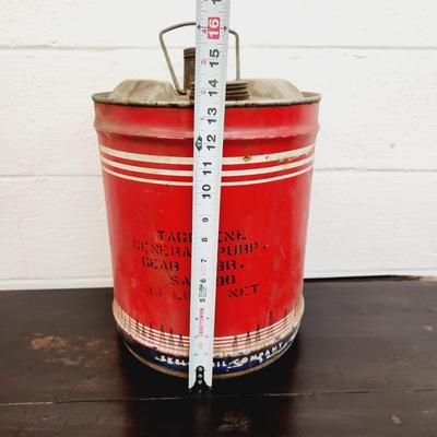 VINTAGE SKELLY QUALITY 5 GALLON CONTAINER