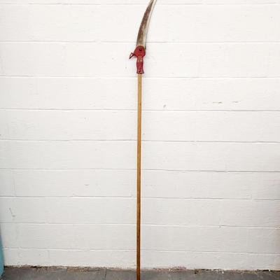 ANTIQUE LONG HANDLE POLE SAW